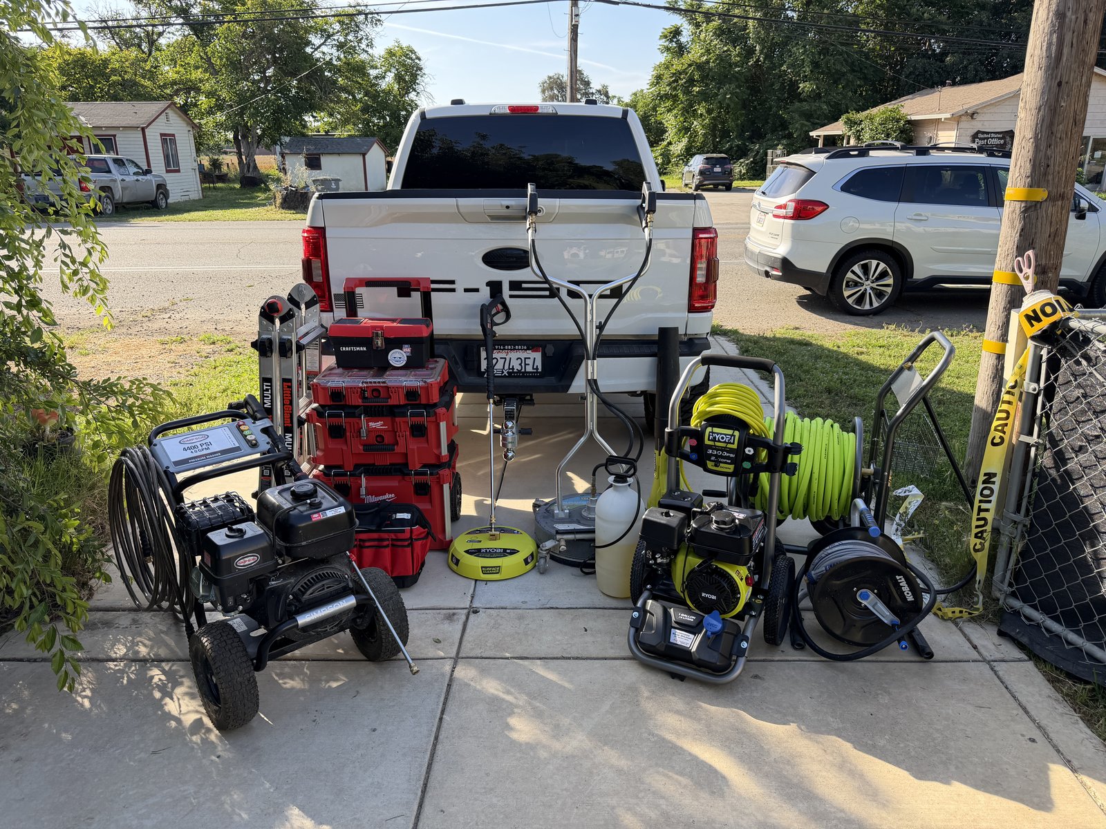 Pressure Pals full equipment setup with truck
